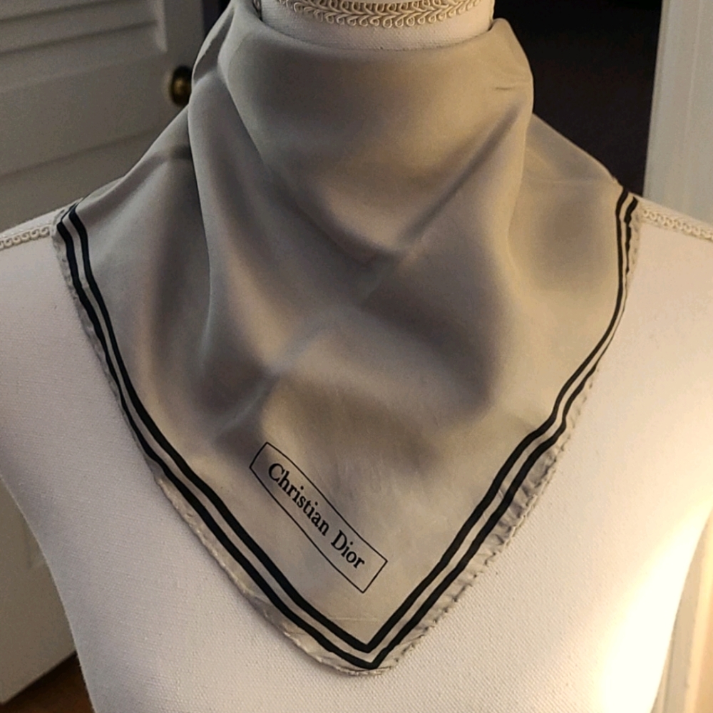 Vintage Christian Dior Hand Made 100% Silk